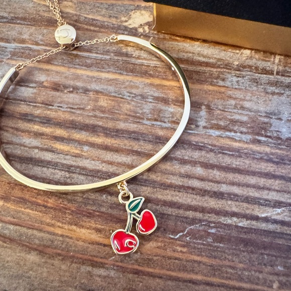 COACH slider cherry bangle bracelet New - Picture 5 of 14